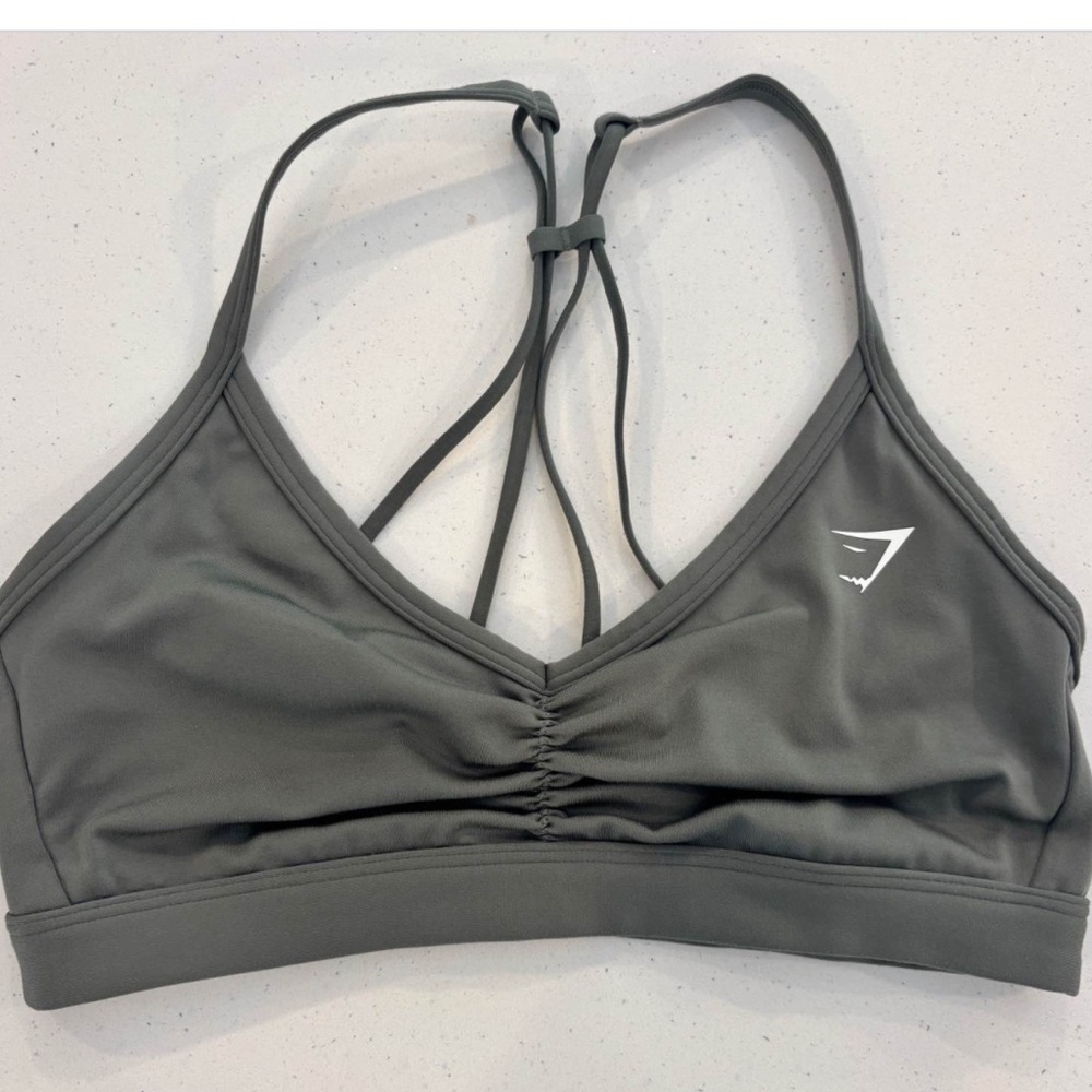 Gymshark ruched strappy sports bra